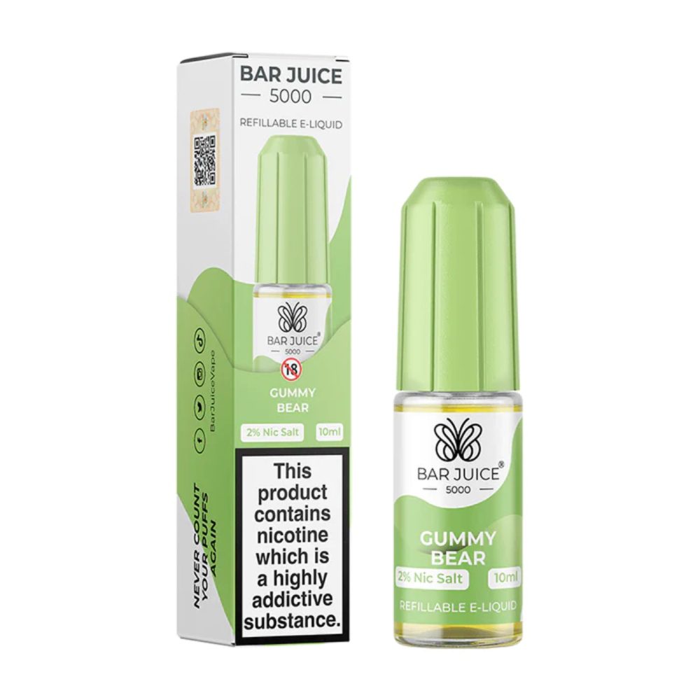 Bar Juice 5000 Nic Gummy Bear Flavour 10ml 10 Pack - 20mg