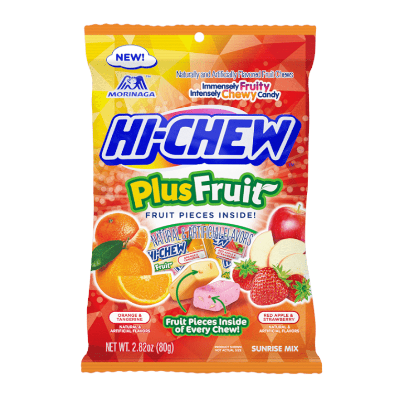 Hi-Chews Plus Fruit Sunrise Mix 80g Peg Bag Main image