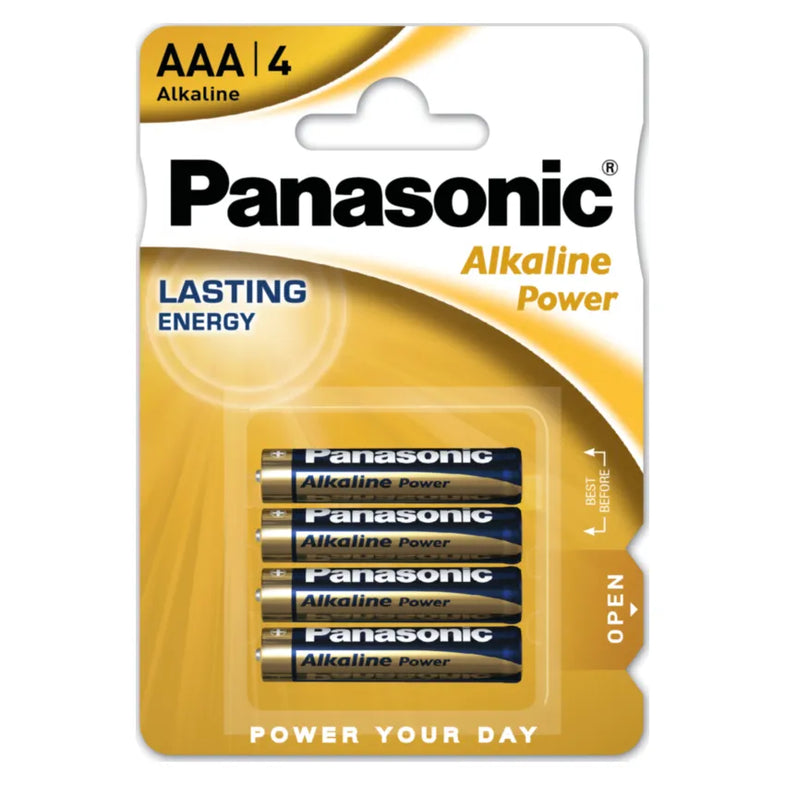 PANASONIC AAA BRONZE ALKALINE POWER - 4 PACK (12) Main image