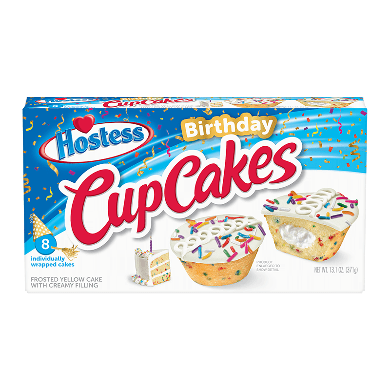 Hostess Cupcake Birthday Cake 371g 8 Pack Main image