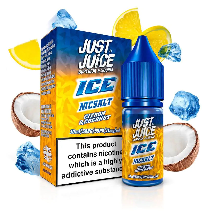 JUST JUICE ICE 10ML NIC SALT CITRON & COCONUT (5) Main image
