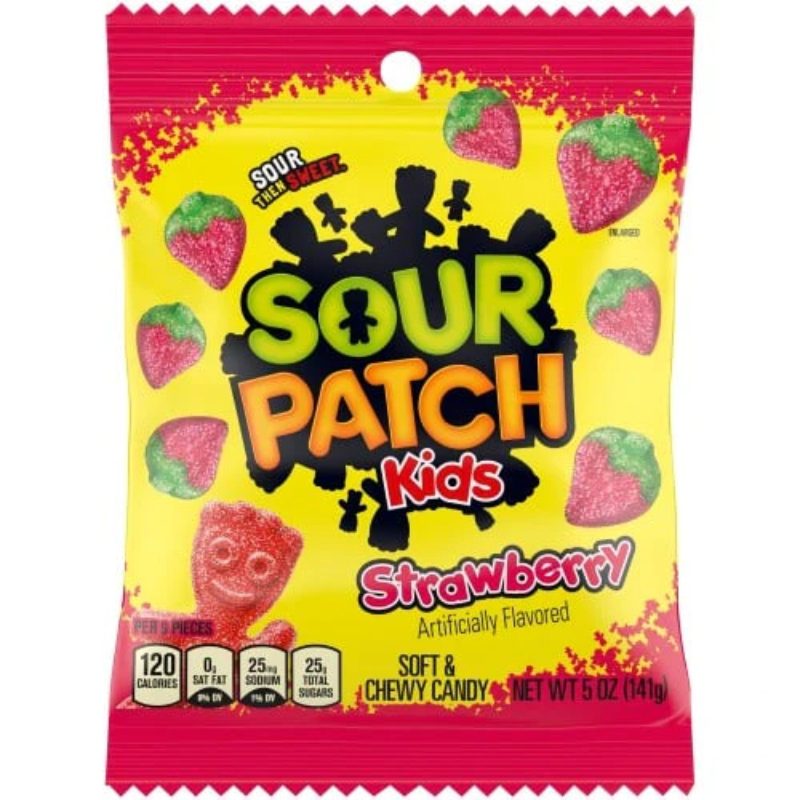 Sour Patch Kids Strawberry 141g Peg Bag
