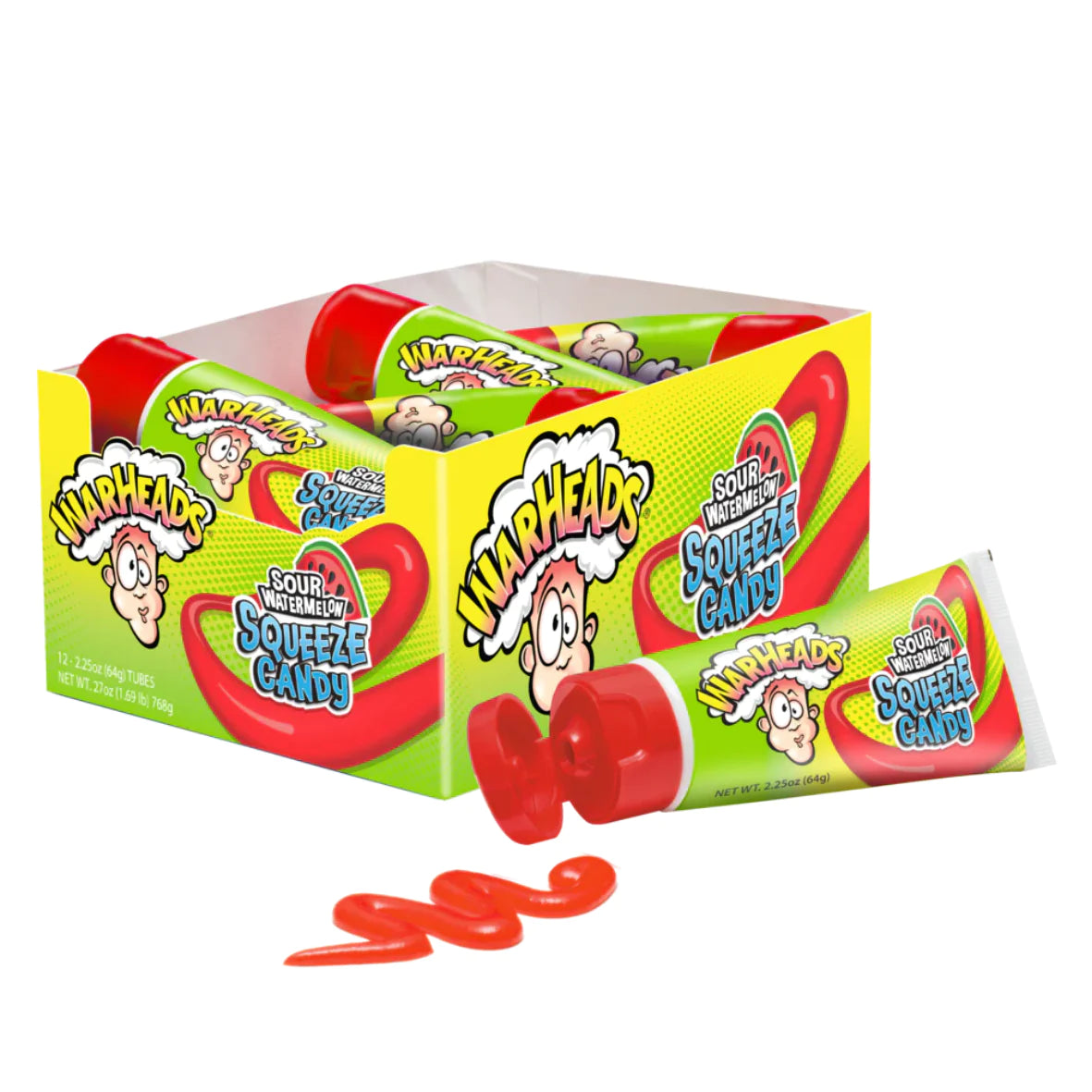 Warhead Sour Watermelon Squeeze Candy 64g 12 Pack Main image