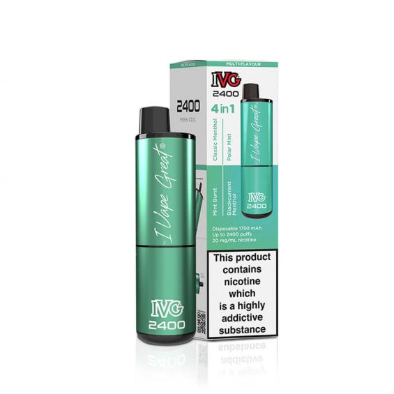 IVG 2400 4 in 1 Menthol Edition Bar 5 Pack Main image