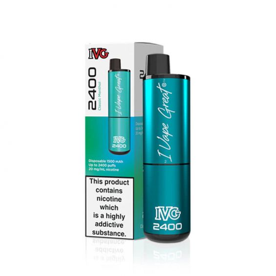 IVG 2400 Classic Menthol Bar 5 Pack