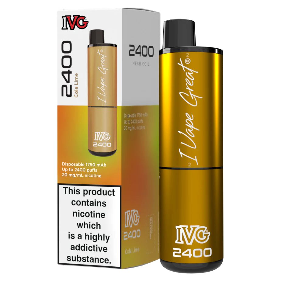IVG 2400 Cola Lime Bar 5 Pack