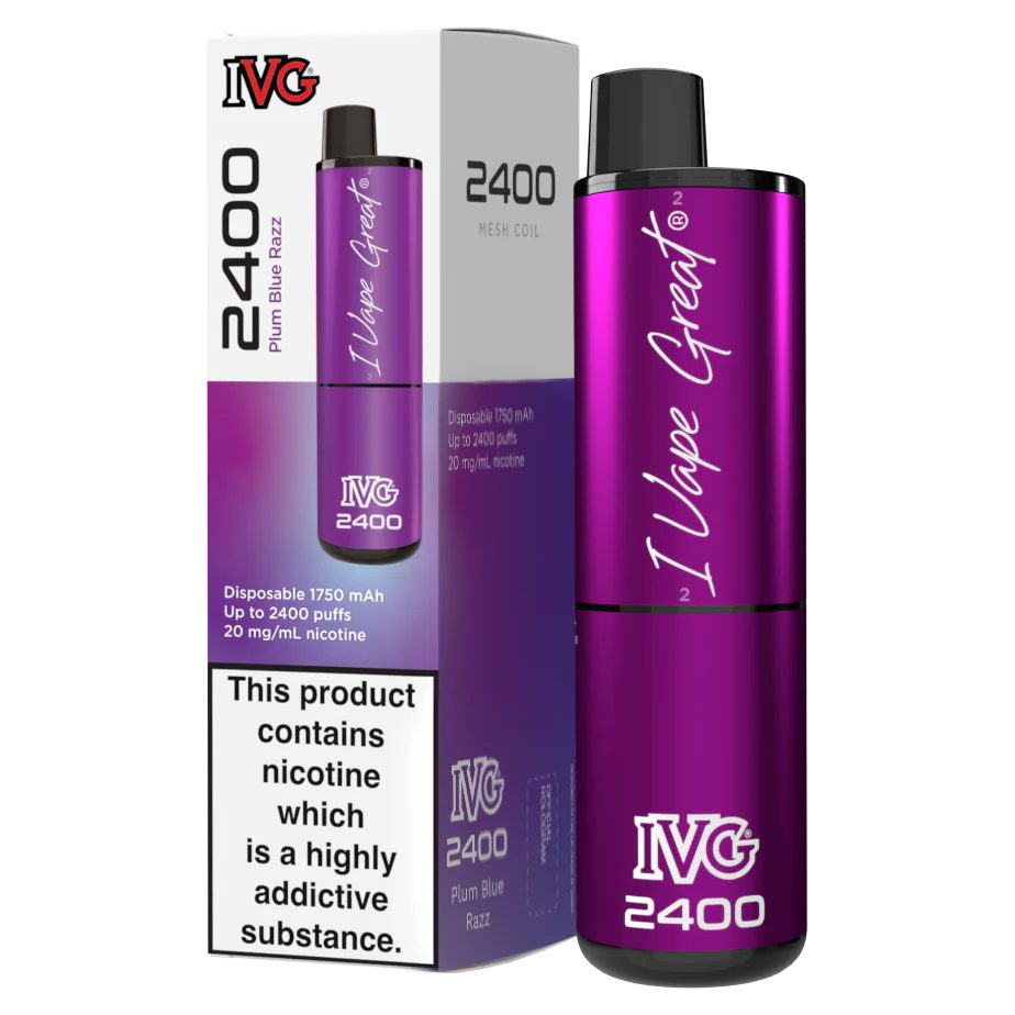 IVG 2400 Plum Blue Razz Bar 5 Pack Main image