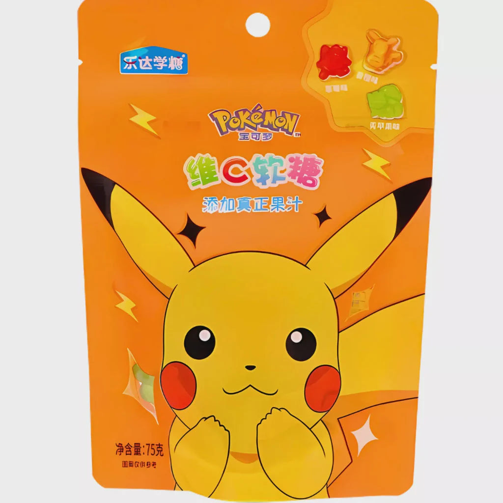Pokemon Vitamin C Gummies with real Juice 75g Main image