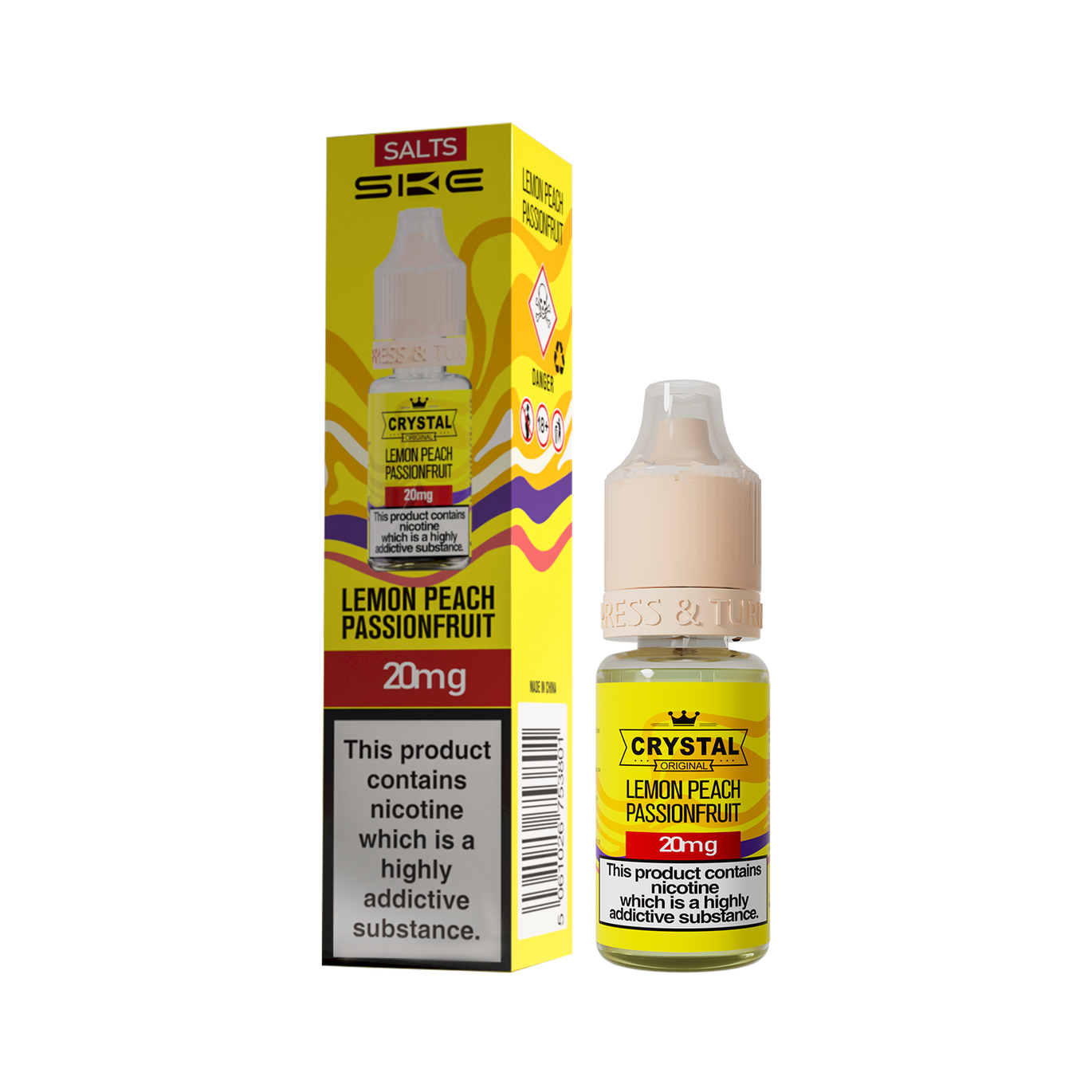 SKE CRYSTAL ORIGINAL SALTS 10ML LEMON PEACH PASSIONFRUIT (10) Main image