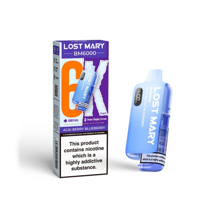 Lost Mary 6000 Bar 5 Pack - Acai Berry Blueberry