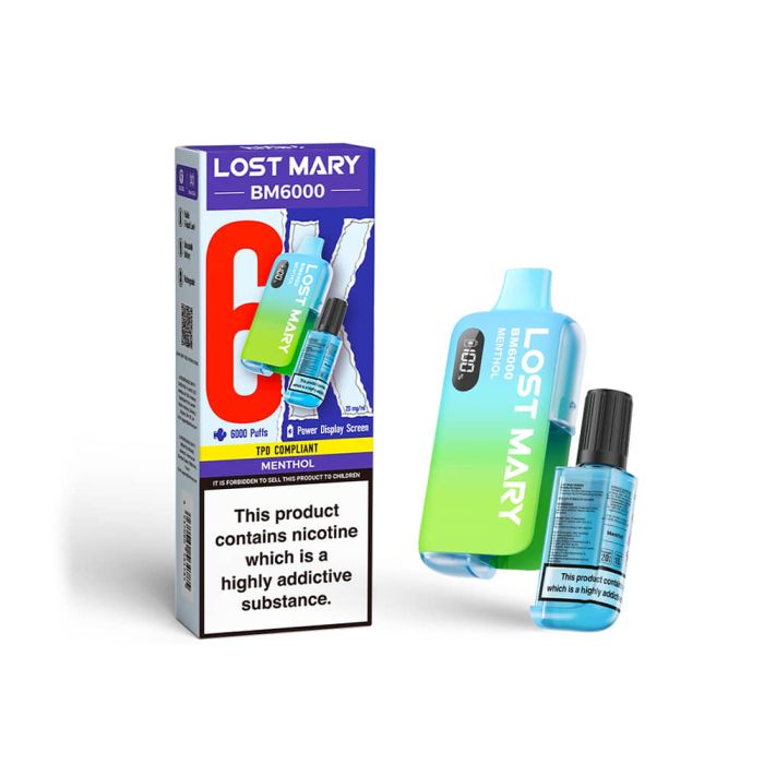 Lost Mary 6000 Bar 5 Pack - Menthol Main image