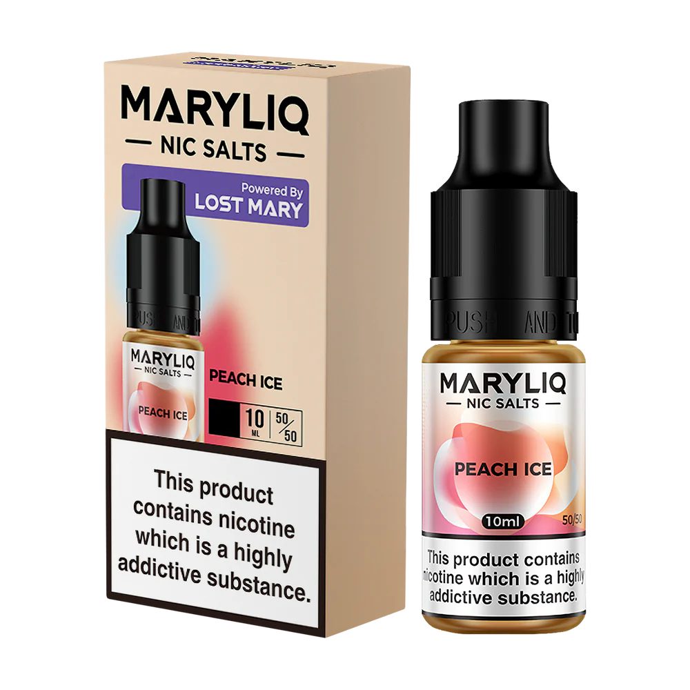 Lost Maryliq Nic Salt Peach Ice 10ml 20mg 10 Pack