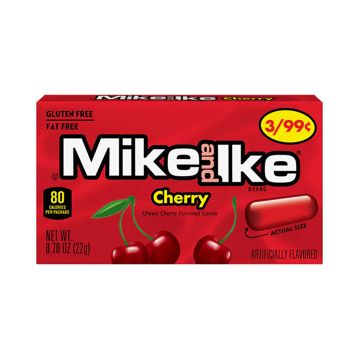 Mike and Ike Sour Cherry (Pack of 24 x 22g)