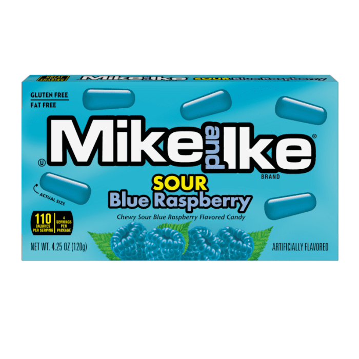 Mike And Ike Sour Blue Raspberry Theatre Box 120g Main image