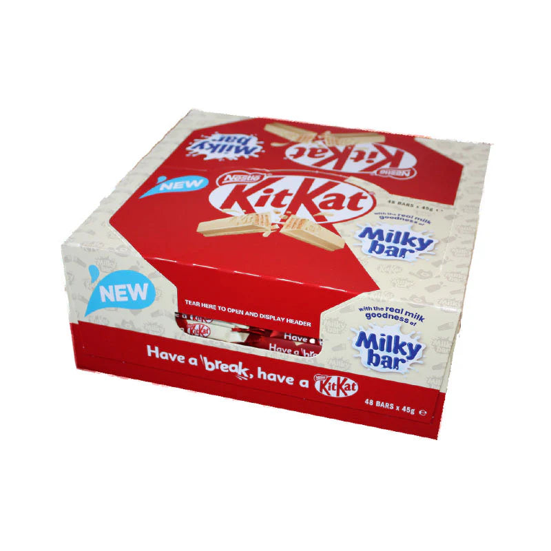 Nestle KitKat Milky Bar 4 Finger Bar 48x45g Main image