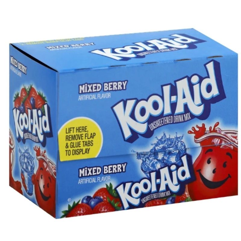 Kool Aid Unsweetened Drink Mix (Mixed Berry) 48 Pack