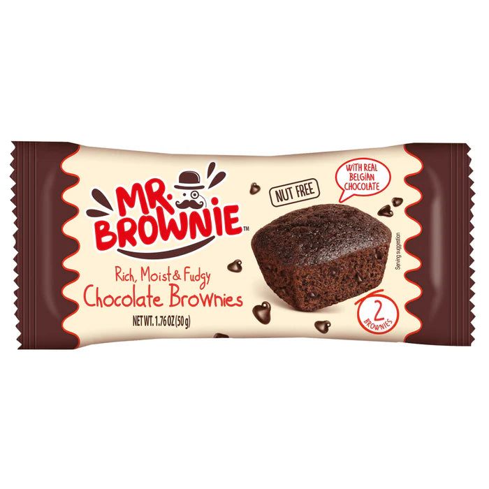 Mr Brownie Belgian Chocolate Brownies (2 Pack) 12x50g