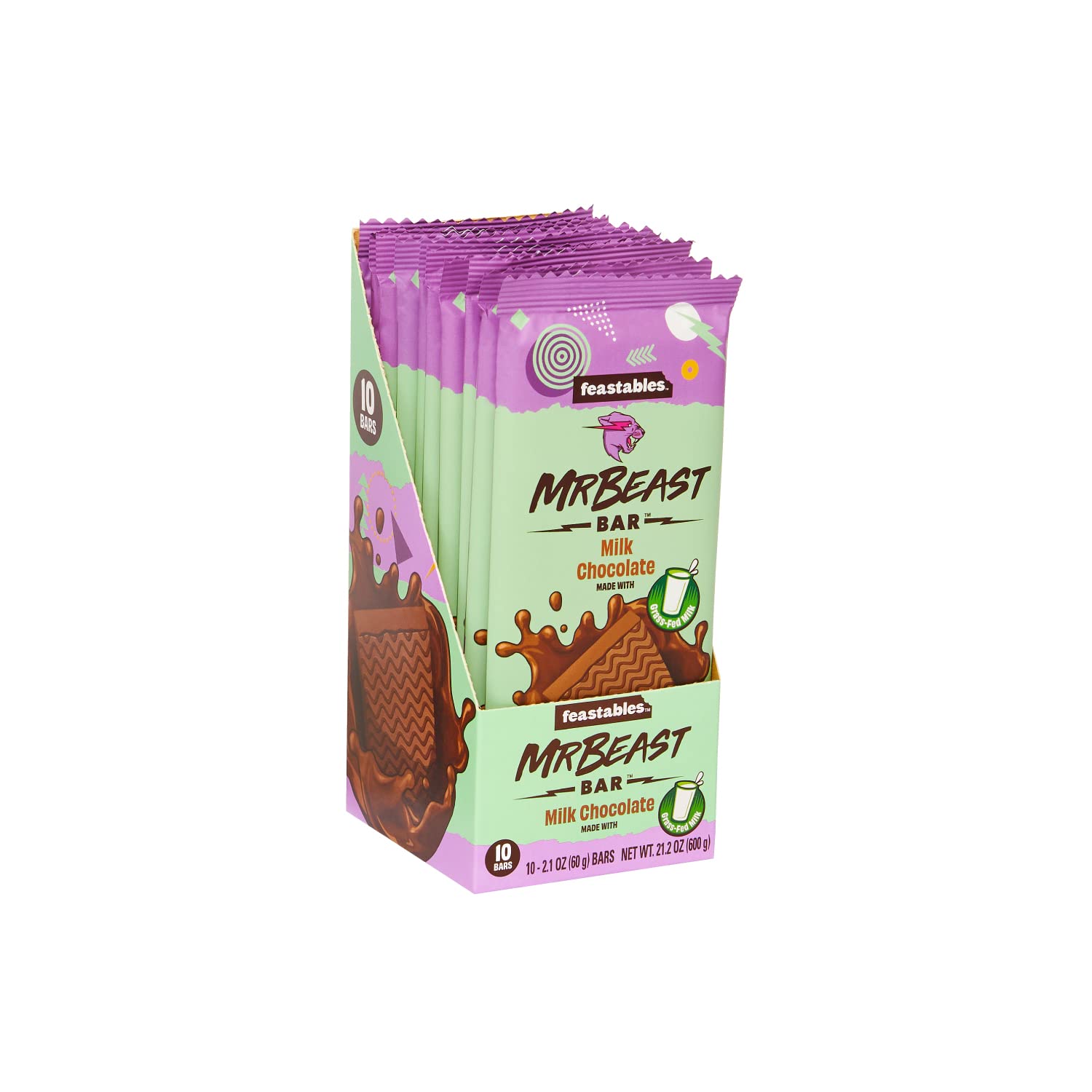 Mr Beast Milk Chocolate 60g 10 Pack