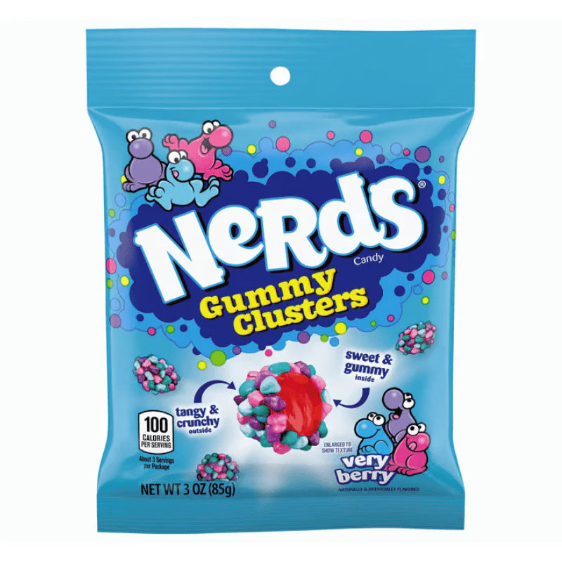 Nerds Gummy Clusters 85g Very Berry Peg Bag Main image