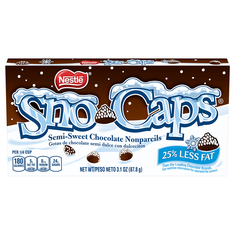 Sno-Caps Semi-Sweet Chocolate 87.8g Theatre Box Main image