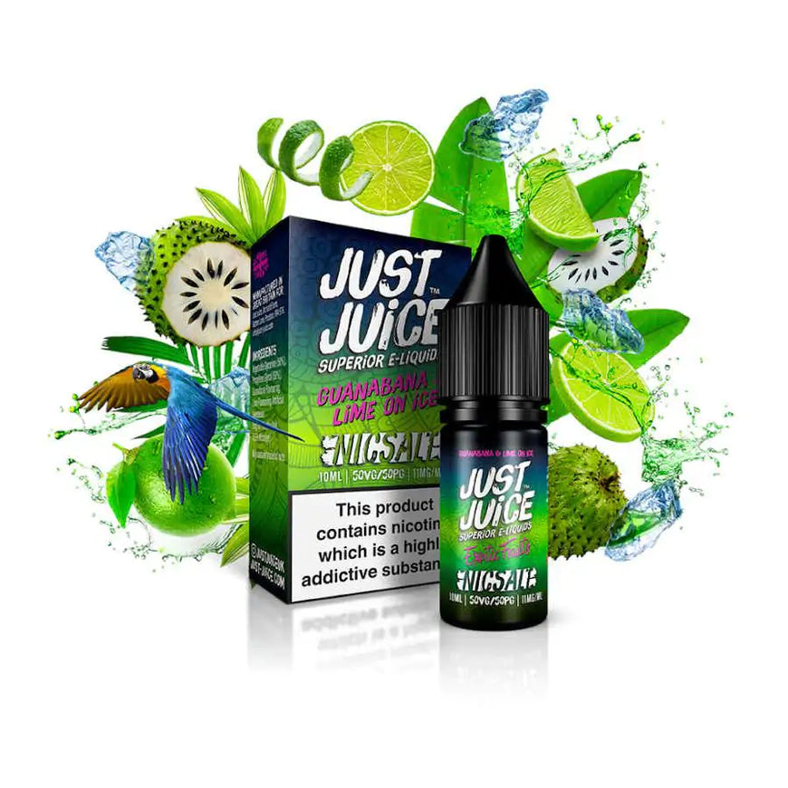 JUST JUICE EXOTIC FRUITS 10ML NIC SALT GUANABANA & LIME (5) Main image