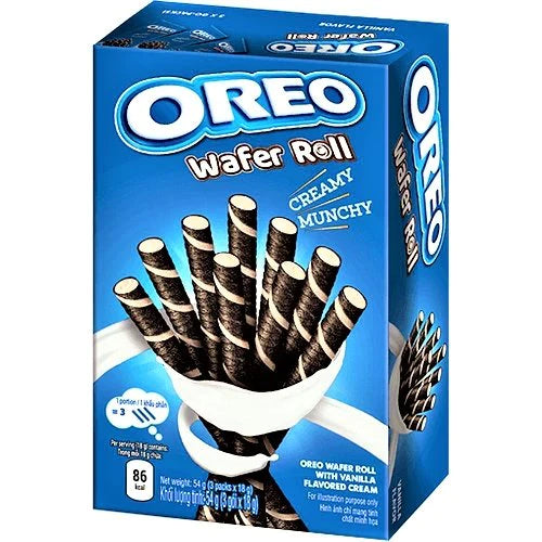Oreo Wafer Roll With Vanilla Cream 54g 20 Pack