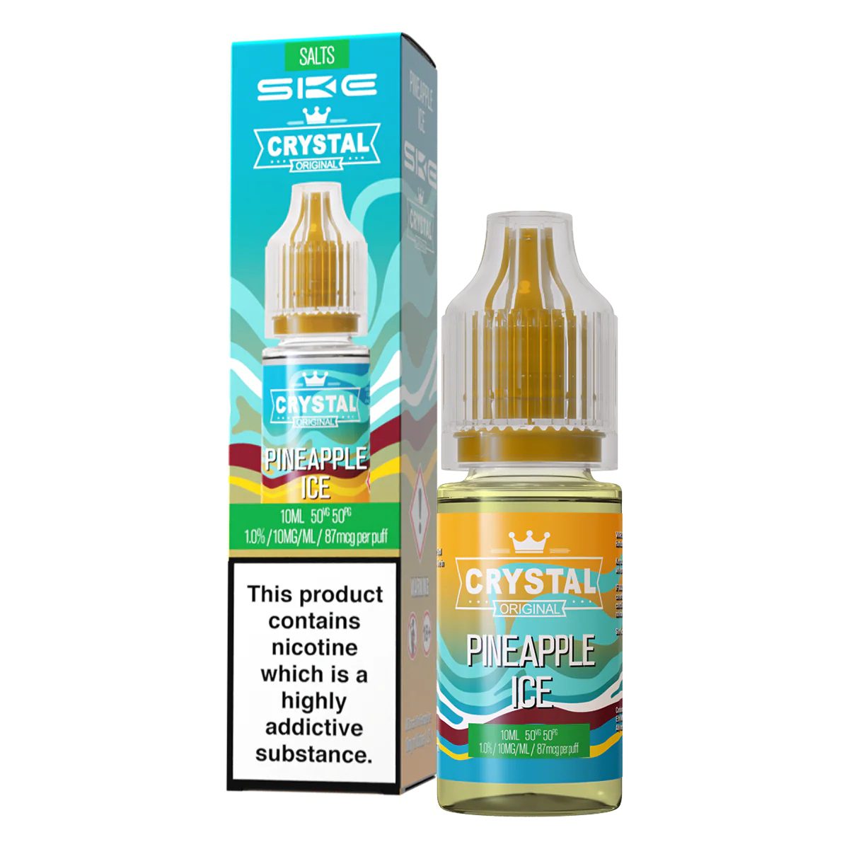 Crystal Nic Salt 10ml Pineapple Ice 10 Pack Main image
