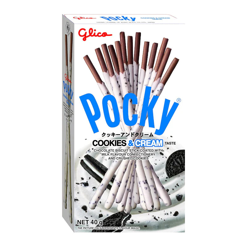 Pocky Cookies & Cream Flavour 40g 10 Pack