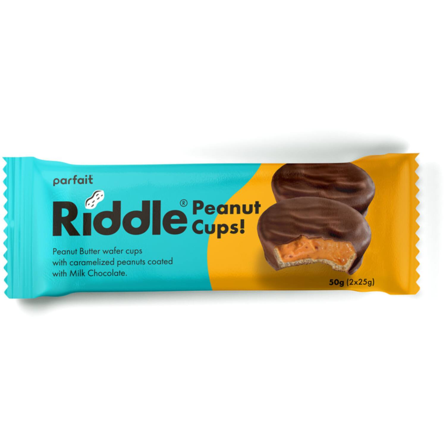 Riddle Peanut Butter Wafer Cups Coated With Caramelized Peanut Coated Milk Chocolate 15x50g
