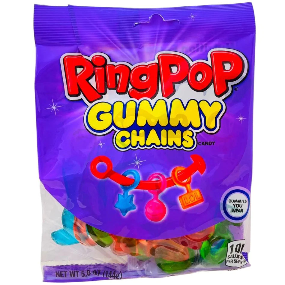 Ring Pop Gummy Chains Candy 144g Main image
