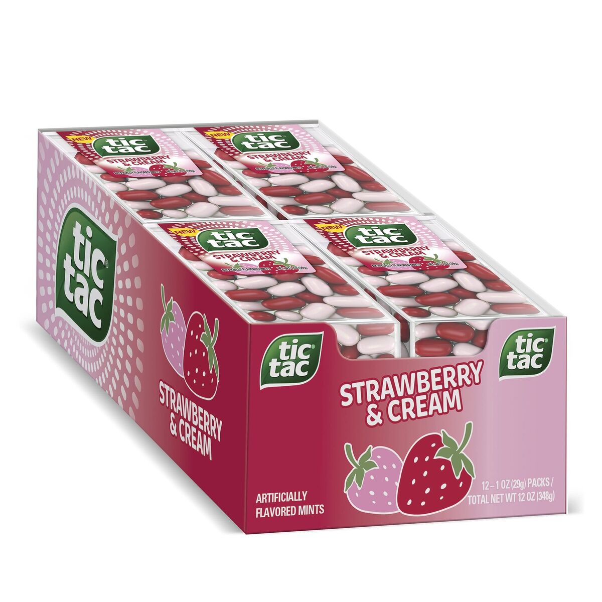 Tic Tac Strawberry and Cream 29g 12 Pack