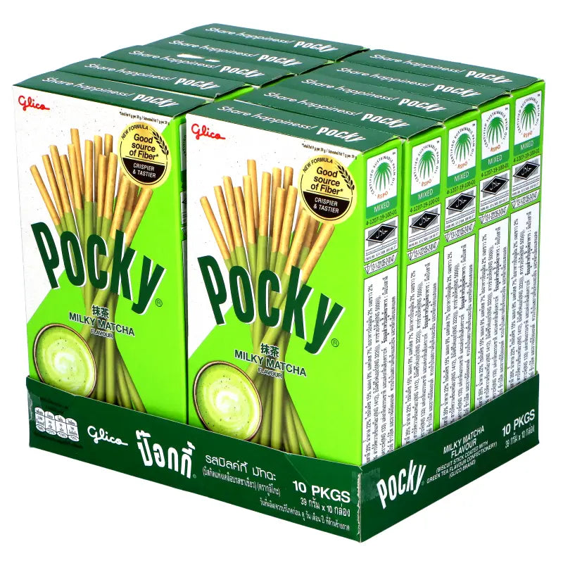 Pocky Milky Matcha Flavour 35g 10 Pack