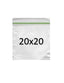 Clear Zipper Baggies 1000 Pack - 20X20