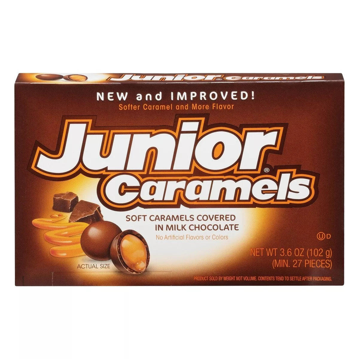 Junior Caramels Milk Chocolate 12x102g