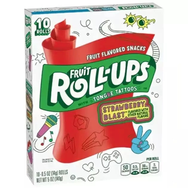Fruit Roll-up Strawberry Blast Flavour 14g 10 Pack Main image