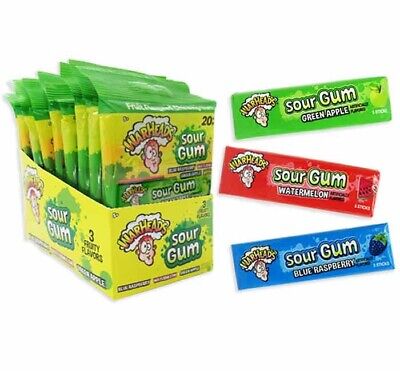 Warheads Sour Gum 4Five Stick 10 Pack
