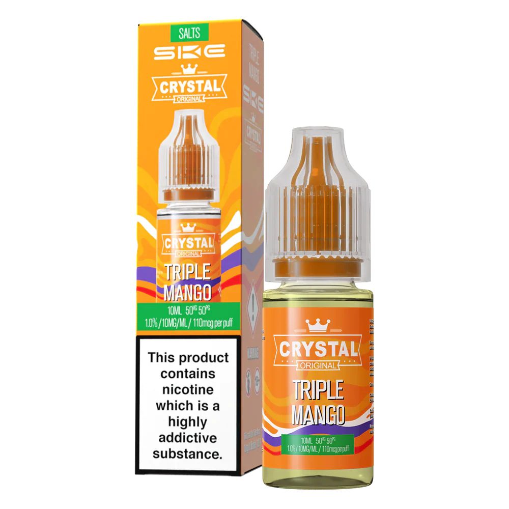 Crystal Nic Salt 10ml Triple Mango 10 Pack