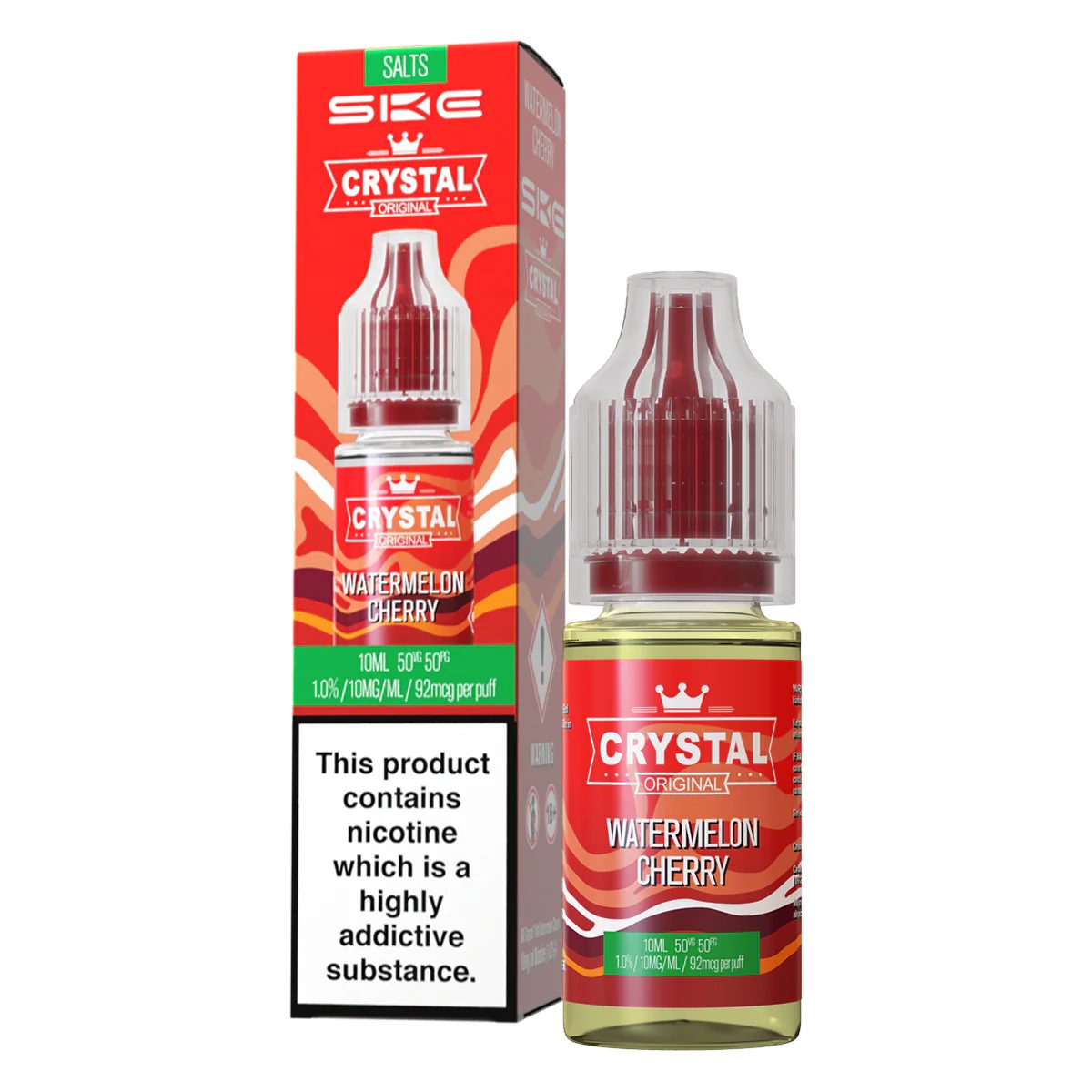 Crystal Nic Salt 10ml Watermelon Cherry 10 Pack Main image