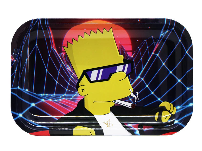 Smoke Arsenal Trays Medium Mixed Designs - Bart Vapor wave