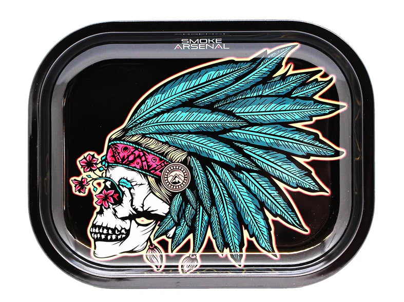 Smoke Arsenal Trays Small Mixed Designs - Kush and Wisdom