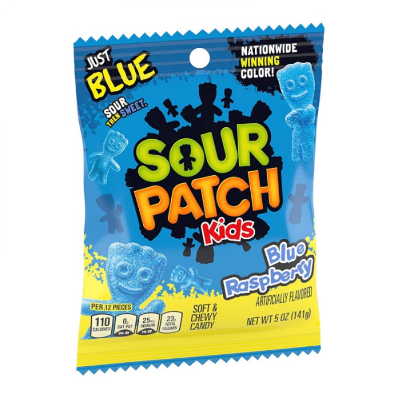 Sour Patch Kids Blue Raspberry 141g Peg Bag