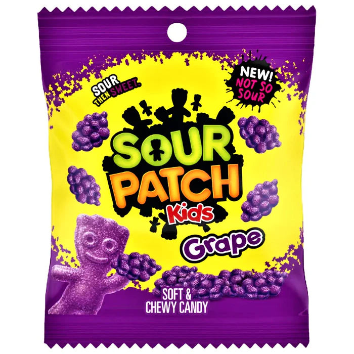 Sour Patch Kids Grape Peg Bags 12x101g Main image