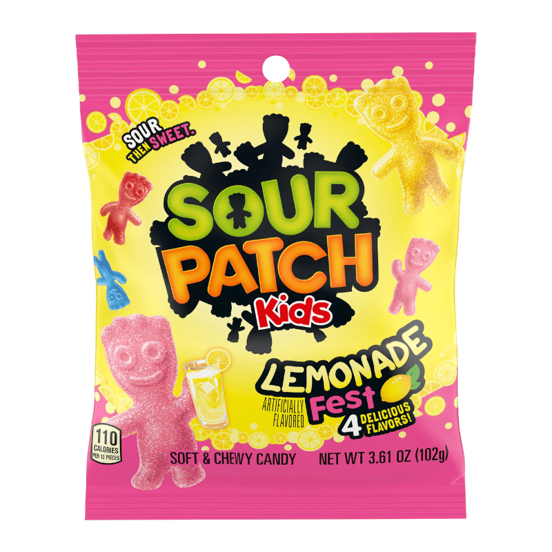 Sour Patch Kids Lemonade Fest Peg Bag 12x102g Main image