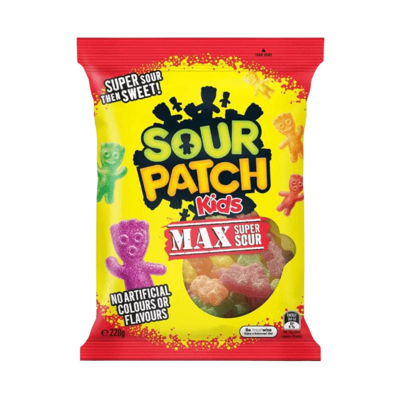 Sour Patch Kids Max Super Sour 170g Peg Bag