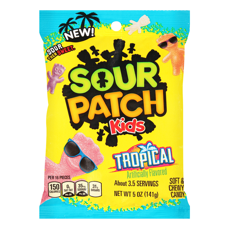 Sour Patch Kids Tropical Peg Bag 12x102g