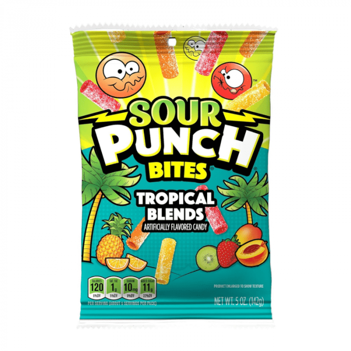 Sour Punch Tropical Bites - 5oz (142g) Main image