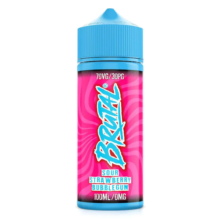 BRUTAL 100ML SOUR STRAWBERRY BUBBLEBUM Main image