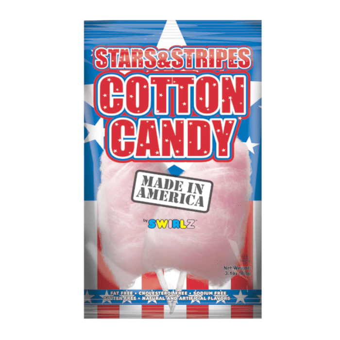 Swirlz Stars & Stripes Cotton Candy 88g Main image
