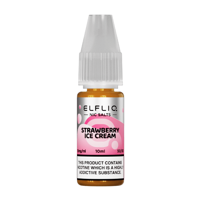 Elfliq Nic Salt 10ml Strawberry Ice Cream Pack of 10 Main image
