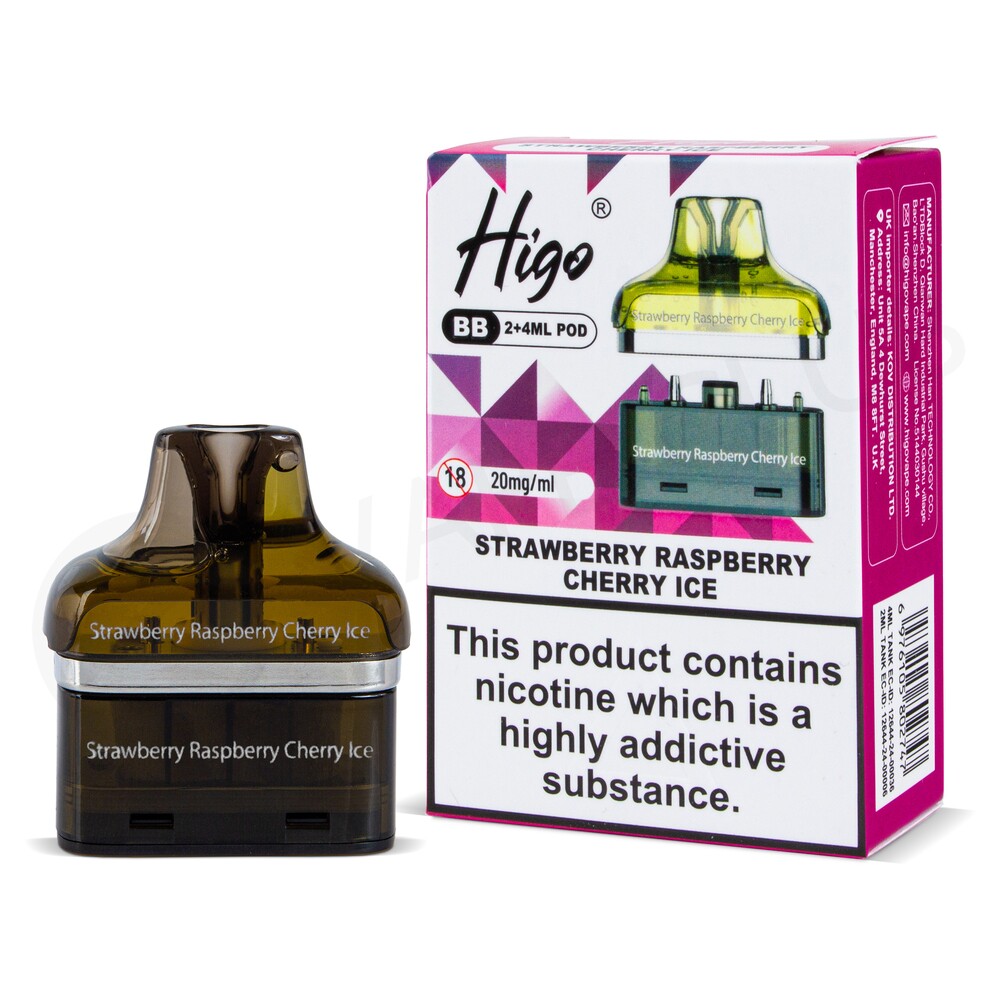 Higo BB 4000 Pod - Strawberry Raspberry Cherry Ice